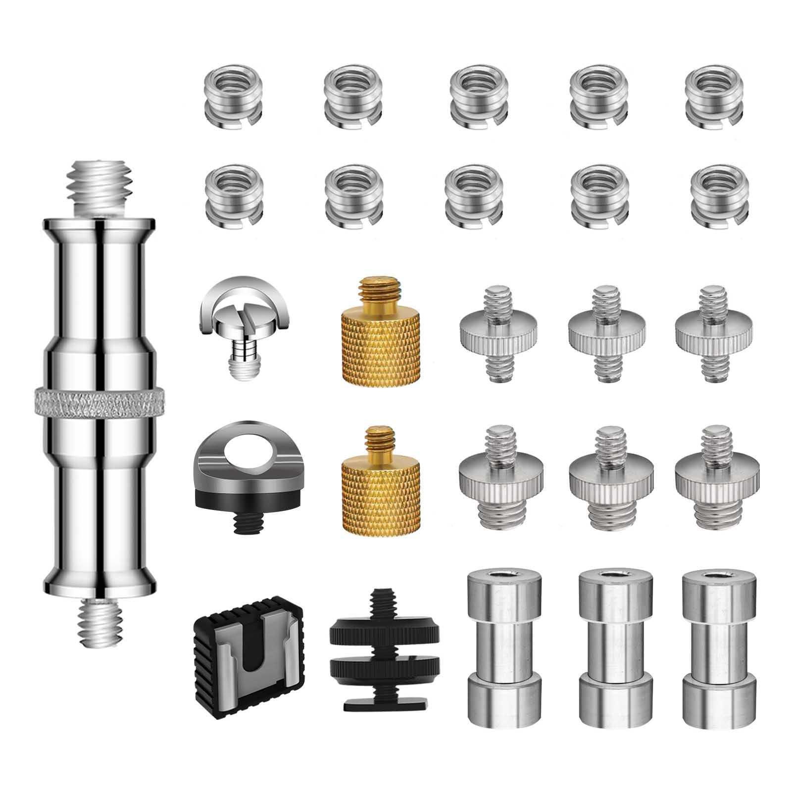 Amazon | Zeetain カメラネジ1/4''3/8''ネジ変換アダプタースピゴット